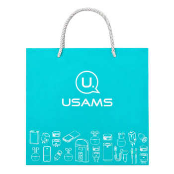 USAMS τσάντα CT-BAG, 32x29.5cm, γαλάζια