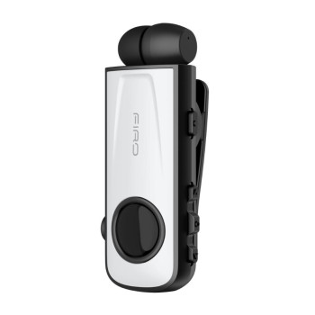 FIRO H17 BUSINESS BLUETOOTH RETRACTABLE EARPHONE ΜΕ ΟΘΟΝΗ, ΛΕΥΚΟ