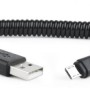 CABLEXPERT ΚΑΛΩΔΙΟ MICRO USB SPIRAL , 1.8m BLACK