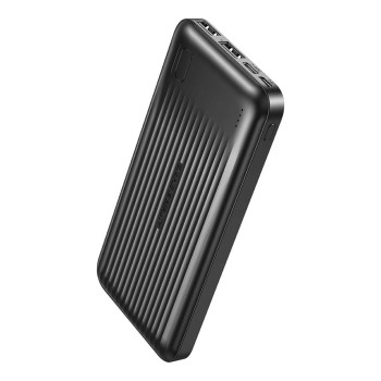 XO PB301 POWER BANK ME LED, 2A, 10000MAH, ΜΑΥΡΟ