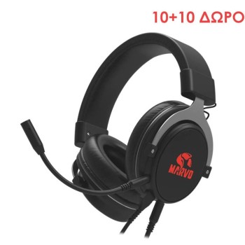 10 + 10 ΔΩΡΟ MARVO HG9052 GAMING HEADSET ΜΕ BACKLIT