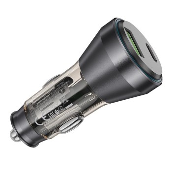 HOCO NZ10 ΦΟΡΤΙΣΤΗΣ ΑΥΤΟΚΙΝΗΤΟΥ HANDY PD45W, 2 ΘΥΡΕΣ , ΜΑΥΡΟΣ