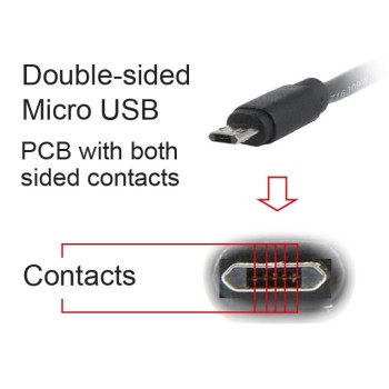 CABLEXPERT ΚΑΛΩΔΙΟ MICRO USB , DOUBLE-SIDED MICRO USB , 1.8m
