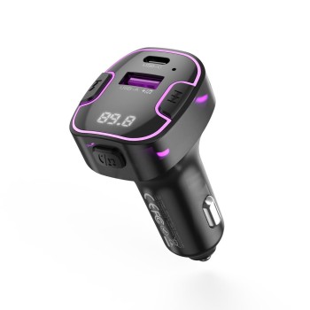 XO BCC12 FM TRANSMITTER ΜΕ BLUETOOTH, MP3 + 5V3.1A.