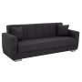 ΚΑΝΑΠΕΣ ΚΡΕΒΑΤΙ POLYA ΤΡΙΘΕΣΙΟΣ HM3240.03 ΓΚΡΙ 215x85x76Υ εκ.