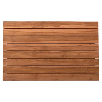 ΕΠΙΦΑΝΕΙΑ ΤΡΑΠΕΖΙΟΥ ΞΥΛΟ TEAK-ΦΥΣΙΚΟ ΤΕΤΡΑΓΩΝΗ HM6139 ΜΑΣΙΦ 80x80x4(πάχος)εκ.