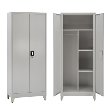 ΝΤΟΥΛΑΠΑ 2ΦΥΛΛΗ ΜΕΤΑΛΛΙΚΗ HRONDA HM21287.02 ΧΩΡΙΣΜΑ-ΚΛΕΙΔΑΡΙΑ & ΠΟΔΙΑ 70x40x180Υεκ.