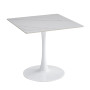 ΤΡΑΠΕΖΙ ΤΡΑΠΕΖΑΡΙΑΣ TETRAN HM18315.01 ΒΑΣΗ ΛΕΥΚΗ--SINTERED STONE SNOW WHITE 80x80x73Υεκ
