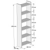 ΒΙΒΛΙΟΘΗΚΗ CLASSIKER HM9226.13 ΜΕΛΑΜΙΝΗΣ ΓΚΡΙ-ΛΕΥΚΟ 48,5x22x160Υεκ. ΒΙΒΛΙΟΘΗΚΗ CLASSIKER HM9226.13 ΜΕΛΑΜΙΝΗΣ ΓΚΡΙ-ΛΕΥΚΟ 48,5x22x160Υεκ.