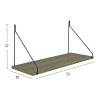 ΡΑΦΙ ΤΟΙΧΟΥ AGILAN ΜΕΛΑΜΙΝΗΣ HM9183.12 OLIVE GREY 72x20x27Y εκ. ΡΑΦΙ ΤΟΙΧΟΥ AGILAN ΜΕΛΑΜΙΝΗΣ HM9183.12 OLIVE GREY 72x20x27Y εκ.