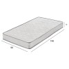 ΣΤΡΩΜΑ CONTINUOUS SPRING ΜΟΝΗΣ ΟΨΗΣ HM671.01 90x190x16 εκ. ΣΤΡΩΜΑ CONTINUOUS SPRING ΜΟΝΗΣ ΟΨΗΣ HM671.01 90x190x16 εκ.
