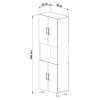 ΕΠΙΠΛΟ ΚΟΥΖΙΝΑΣ/ΝΤΟΥΛΑΠΙ RAD HM18196.03 ΜΕΛΑΜΙΝΗ ΣΟΝΑΜΑ-ΛΕΥΚΟ 56x32x165Υεκ. ΕΠΙΠΛΟ ΚΟΥΖΙΝΑΣ/ΝΤΟΥΛΑΠΙ RAD HM18196.03 ΜΕΛΑΜΙΝΗ ΣΟΝΑΜΑ-ΛΕΥΚΟ 56x32x165Υεκ.