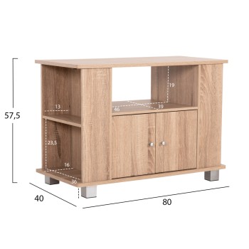 ΕΠΙΠΛΟ ΤΗΛΕΟΡΑΣΗΣ CLUSE HM2404.20 ΜΕΛΑΜΙΝΗ ΣΕ SONAMA OAK ΧΡΩΜΑ 80x40x57,5Υεκ.