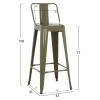 ΣΚΑΜΠΟ BAR ME ΠΛΑΤΗ ΜΕΤΑΛΛΙΚΟ MELITA-PRO HM8643.43 DARK OLIVE GREEN 42x42x100Υεκ. ΣΚΑΜΠΟ BAR ME ΠΛΑΤΗ ΜΕΤΑΛΛΙΚΟ MELITA-PRO HM8643.43 DARK OLIVE GREEN 42x42x100Υεκ.