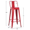 ΣΚΑΜΠΟ BAR ME ΠΛΑΤΗ ΜΕΤΑΛΛΙΚΟ MELITA-PRO HM8643.44 ΚΟΚΚΙΝΟ 42x42x100Υεκ. ΣΚΑΜΠΟ BAR ME ΠΛΑΤΗ ΜΕΤΑΛΛΙΚΟ MELITA-PRO HM8643.44 ΚΟΚΚΙΝΟ 42x42x100Υεκ.