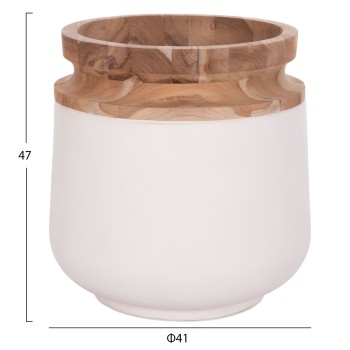 ΔΙΑΚΟΣΜΗΤΙΚΑ ΒΑΖΑ ΔΑΠΕΔΟΥ 2ΤΜΧ LINTER HM21140.02 FIBER CEMENT ΛΕΥΚΟ-ΞΥΛΟ ΤΕΑΚ 47Υ & 60Υεκ