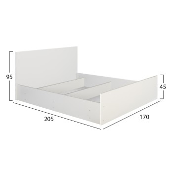 ΣΕΤ ΚΡΕΒΑΤΟΚΑΜΑΡΑΣ 5ΤΜΧ ADLER HM11758.03 ΜΕΛΑΜΙΝΗ ΛΕΥΚΗ-ΓΙΑ ΣΤΡΩΜΑ 160x200εκ