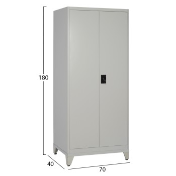 ΝΤΟΥΛΑΠΑ 2ΦΥΛΛΗ ΜΕΤΑΛΛΙΚΗ HRONDA HM21287.01 3 ΡΑΦΙΑ-ΚΛΕΙΔΑΡΙΑ & ΠΟΔΙΑ 70x40x180Υεκ.