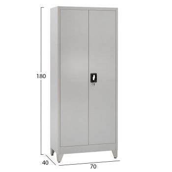 ΝΤΟΥΛΑΠΑ 2ΦΥΛΛΗ ΜΕΤΑΛΛΙΚΗ HRONDA HM21287.02 ΧΩΡΙΣΜΑ-ΚΛΕΙΔΑΡΙΑ & ΠΟΔΙΑ 70x40x180Υεκ.