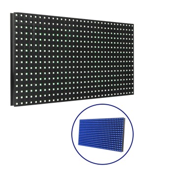 GLOBOSTAR® MODULCO 91103 Module Πλακίδιο Κυλιόμενης Ψηφιακής Επιγραφής/Οθόνης 32x16cm P10 LED 40W Nits ≥3200cd/㎡ DC 5V Αδιάβροχο IP65 Μπλε - Μ32 x Π16 x Υ2cm - 2 Χρόνια Εγγύηση