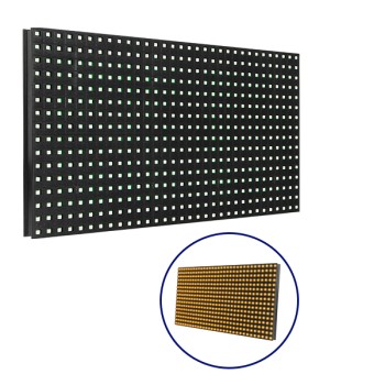 GLOBOSTAR® MODULCO 91104 Module Πλακίδιο Κυλιόμενης Ψηφιακής Επιγραφής/Οθόνης 32x16cm P10 LED 40W Nits ≥3200cd/㎡ DC 5V Αδιάβροχο IP65 Πορτοκαλί - Μ32 x Π16 x Υ2cm - 2 Χρόνια Εγγύηση