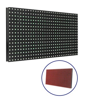 GLOBOSTAR® MODULCO 91100 Module Πλακίδιο Κυλιόμενης Ψηφιακής Επιγραφής/Οθόνης 32x16cm P10 LED 40W Nits ≥3200cd/㎡ DC 5V Αδιάβροχο IP65 Κόκκινο - Μ32 x Π16 x Υ2cm - 2 Χρόνια Εγγύηση