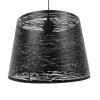 GLOBOSTAR® ACCADEMIA 01556 Μοντέρνο Κρεμαστό Φωτιστικό Οροφής με Ντουί 1 x E27 AC 220-240V IP20 - Μαύρο - Μ35 x Π35 x Υ25cm