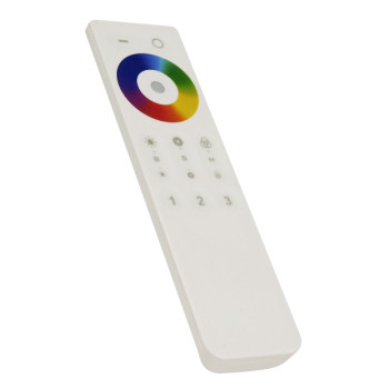 GLOBOSTAR® RGBGROUP 73413 RF 2.4Ghz Ασύρματο Χειριστήριο Αφής 3 Ζωνών για Πολύχρωμο RGB Controller 73414 DC3V 2 x AAA IP20 - RF 2.4G - Μ15 x Π4 x Υ1cm - 2 Χρόνια Εγγύηση