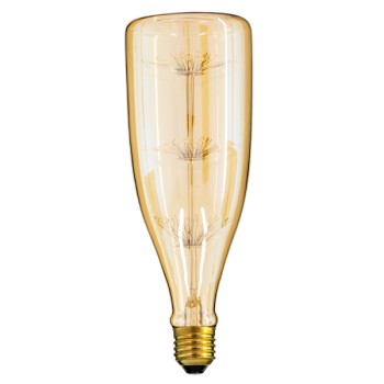 GloboStar® 99208 Λάμπα E27 MN80 MTX Magnum DIODE HP LED String 3W 300 lm 320° AC 85-265V Edison Retro με Μελί Γυαλί Ultra Θερμό Λευκό 2200 K
