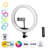 GloboStar® 75801 Professional Digital Ring Light Φ26cm LED SMD 30W 3000lm 180° DC 5V με Καλώδιο Τροφοδοσίας USB - Ενσωματωμένο Χειριστήριο Εναλλαγής Χρωμάτων & 1 Βάση Τηλεφώνου - Πολύχρωμο RGBW+WW Dimmable GloboStar® 75801 Professional Digital Ring Light Φ26cm LED SMD 30W 3000lm 180° DC 5V με Καλώδιο Τροφοδοσίας USB - Ενσωματωμένο Χειριστήριο Εναλλαγής Χρωμάτων & 1 Βάση Τηλεφώνου - Πολύχρωμο RGBW+WW Dimmable
