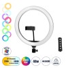 GloboStar® 75802 Professional Digital Ring Light Φ30cm LED SMD 40W 4000lm 180° DC 5V με Καλώδιο Τροφοδοσίας USB - Ενσωματωμένο Χειριστήριο Εναλλαγής Χρωμάτων & 1 Βάση Τηλεφώνου - Πολύχρωμο RGBW+WW Dimmable GloboStar® 75802 Professional Digital Ring Light Φ30cm LED SMD 40W 4000lm 180° DC 5V με Καλώδιο Τροφοδοσίας USB - Ενσωματωμένο Χειριστήριο Εναλλαγής Χρωμάτων & 1 Βάση Τηλεφώνου - Πολύχρωμο RGBW+WW Dimmable