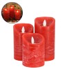 GloboStar® 79558 ΣΕΤ 3 Διακοσμητικών Realistic Κεριών Παραφίνης με LED Εφέ Κινούμενης Φλόγας - Μπαταρίας & Ασύρματο Χειριστήριο IR Κόκκινα με Ασημένιες Ρίγες Θερμό Λευκό 3000K Dimmable GloboStar® 79558 ΣΕΤ 3 Διακοσμητικών Realistic Κεριών Παραφίνης με LED Εφέ Κινούμενης Φλόγας - Μπαταρίας & Ασύρματο Χειριστήριο IR Κόκκινα με Ασημένιες Ρίγες Θερμό Λευκό 3000K Dimmable