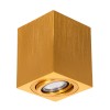 GloboStar® AKIRA 60624 Επιφανειακό Κινούμενο Τετράγωνο Φωτιστικό Σποτ Αλουμινίου με Ντουί GU10 AC 220-240V IP44 Μ8 x Π8 x Υ10cm - Χρυσό Βούρτσας GloboStar® AKIRA 60624 Επιφανειακό Κινούμενο Τετράγωνο Φωτιστικό Σποτ Αλουμινίου με Ντουί GU10 AC 220-240V IP44 Μ8 x Π8 x Υ10cm - Χρυσό Βούρτσας