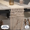 GloboStar® 35400 Μακραμέ Ράνερ Χειροποίητο Μπεζ Μ200 x Π30cm GloboStar® 35400 Μακραμέ Ράνερ Χειροποίητο Μπεζ Μ200 x Π30cm