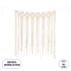 GloboStar® 35503 Μακραμέ Κουρτίνα Χειροποίητη Μπεζ Π100 x Υ115cm GloboStar® 35503 Μακραμέ Κουρτίνα Χειροποίητη Μπεζ Π100 x Υ115cm