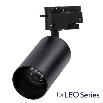 GloboStar® LEO 60353 Μοντέρνο Φωτιστικό Οροφής Σποτ Μονόφωτο 1 x GU10 IP20 Μαύρο Αλουμίνιο - Μ6 x Π6 x Υ19cm - 5 Χρόνια Εγγύηση