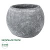 GloboStar® Artificial Garden ALONISSOS 20458 Τσιμεντένιο Κασπώ Γλάστρα - Flower Pot Γκρι Φ18.5cm x Υ14.5cm GloboStar® Artificial Garden ALONISSOS 20458 Τσιμεντένιο Κασπώ Γλάστρα - Flower Pot Γκρι Φ18.5cm x Υ14.5cm