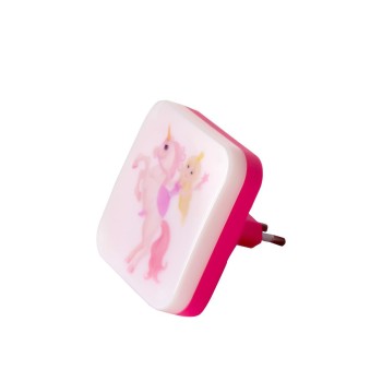 GloboStar® KIDDO 202-0005 Παιδικό Φωτιστικό Νυκτός LED 1W 95lm 120° AC220-240V IP20 Ψυχρό Λευκό 6000K - Μ5.5 x Π5.5 x Υ8cm - 2 Χρόνια Εγγύηση