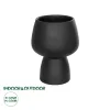 GloboStar® Artificial Garden CAMERON 21272 Διακοσμητικό Κεραμικό Βάζo Μαύρο Π16 x Μ16 x Υ20cm GloboStar® Artificial Garden CAMERON 21272 Διακοσμητικό Κεραμικό Βάζo Μαύρο Π16 x Μ16 x Υ20cm