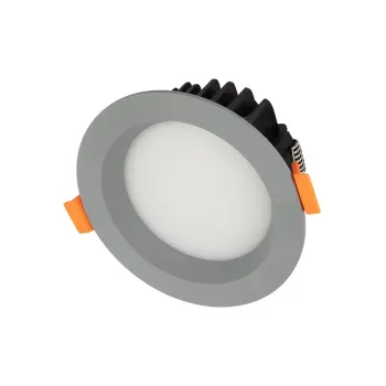GLOBOSTAR® WATERA 60986 Χωνευτό Downlight Σποτ Panel LED 12W 1500lm 120° AC 220-240V Αδιάβροχο IP54 Ρυθμιζόμενο Λευκό CCT με Διακόπτη στο Σώμα 2700K/4500K/6000K Dimmable - Lumileds SMD Chip & TÜV SÜD Driver - Γκρι Ανθρακί Ματ - Μ10.8 x Π10.8 x Υ3.2cm / Q9