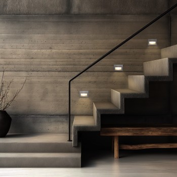 kelvo STEPART KLV-101-0084 Χωνευτό Φωτιστικό Σκαλοπατιού / Διαδρόμου LED 6W 750lm 45° AC 220-240V Αδιάβροχο IP65 Θερμό Λευκό 2700K - Lumileds SMD Chip & TÜV SÜD Driver - Γκρι Ανθρακί Ματ - Μ11.5 x Π5.3 x Υ8.3cm / Q10.63 x 7.61cm - 5 Χρόνια Εγγύηση