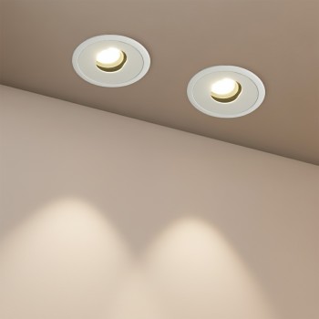 kelvo ASYMMETRICAL KLV-101-0131 Χωνευτό Downlight Σποτ LED 7W 840lm 15°x30° AC 220-240V IP20 Θερμό Λευκό 2700K - Bridgelux COB Chip & TÜV SÜD Driver - Λευκό Ματ - Μ8.3 x Π8.3 x Υ8.2cm / Q7.3cm - 5 Χρόνια Εγγύηση