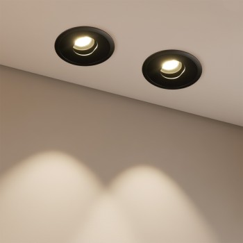 kelvo ASYMMETRICAL KLV-101-0132 Χωνευτό Downlight Σποτ LED 7W 875lm 15°x30° AC 220-240V IP20 Φυσικό Λευκό 4500K - Bridgelux COB Chip & TÜV SÜD Driver - Μαύρο Ματ - Μ8.3 x Π8.3 x Υ8.2cm / Q7.3cm - 5 Χρόνια Εγγύηση