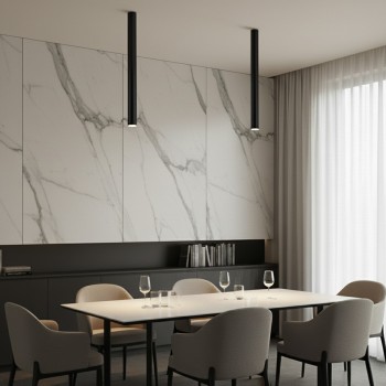 kelvo DUCT KLV-101-0054 Φωτιστικό Downlight Σποτ για Λάμπα MR16 με Ντουί GU10 AC 220-240V IP20 - Μαύρο Ματ - Μ6 x Π6 x Υ75cm