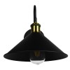 GLOBOSTAR® ANBET 01121 Vintage Φωτιστικό Τοίχου - Απλίκα με Ντουί 1 x E27 AC 220-240V IP20 - Μαύρο & Χρυσό - Μ26 x Π38 x Υ27cm GLOBOSTAR® ANBET 01121 Vintage Φωτιστικό Τοίχου - Απλίκα με Ντουί 1 x E27 AC 220-240V IP20 - Μαύρο & Χρυσό - Μ26 x Π38 x Υ27cm