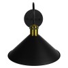 GLOBOSTAR® ANBET 01121 Vintage Φωτιστικό Τοίχου - Απλίκα με Ντουί 1 x E27 AC 220-240V IP20 - Μαύρο & Χρυσό - Μ26 x Π38 x Υ27cm GLOBOSTAR® ANBET 01121 Vintage Φωτιστικό Τοίχου - Απλίκα με Ντουί 1 x E27 AC 220-240V IP20 - Μαύρο & Χρυσό - Μ26 x Π38 x Υ27cm