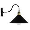 GLOBOSTAR® ANBET 01121 Vintage Φωτιστικό Τοίχου - Απλίκα με Ντουί 1 x E27 AC 220-240V IP20 - Μαύρο & Χρυσό - Μ26 x Π38 x Υ27cm GLOBOSTAR® ANBET 01121 Vintage Φωτιστικό Τοίχου - Απλίκα με Ντουί 1 x E27 AC 220-240V IP20 - Μαύρο & Χρυσό - Μ26 x Π38 x Υ27cm