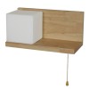 GLOBOSTAR® AMITY 01365 Μοντέρνο Φωτιστικό Τοίχου - Απλίκα με Ντουί 1 x E27 AC 220-240V IP20 - Μπεζ & Λευκό - Μ30 x Π14.5 x Υ15cm GLOBOSTAR® AMITY 01365 Μοντέρνο Φωτιστικό Τοίχου - Απλίκα με Ντουί 1 x E27 AC 220-240V IP20 - Μπεζ & Λευκό - Μ30 x Π14.5 x Υ15cm
