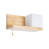 GloboStar® AMITY 01366 Μοντέρνο Επιτοίχιο Φωτιστικό Απλίκα Μονόφωτο 1 x E27 IP20 Μπεζ Ξύλο με Λευκό Γυαλί - Μ30 x Π14.5 x Υ15cm GloboStar® AMITY 01366 Μοντέρνο Επιτοίχιο Φωτιστικό Απλίκα Μονόφωτο 1 x E27 IP20 Μπεζ Ξύλο με Λευκό Γυαλί - Μ30 x Π14.5 x Υ15cm