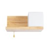 GloboStar® AMITY 01366 Μοντέρνο Επιτοίχιο Φωτιστικό Απλίκα Μονόφωτο 1 x E27 IP20 Μπεζ Ξύλο με Λευκό Γυαλί - Μ30 x Π14.5 x Υ15cm GloboStar® AMITY 01366 Μοντέρνο Επιτοίχιο Φωτιστικό Απλίκα Μονόφωτο 1 x E27 IP20 Μπεζ Ξύλο με Λευκό Γυαλί - Μ30 x Π14.5 x Υ15cm